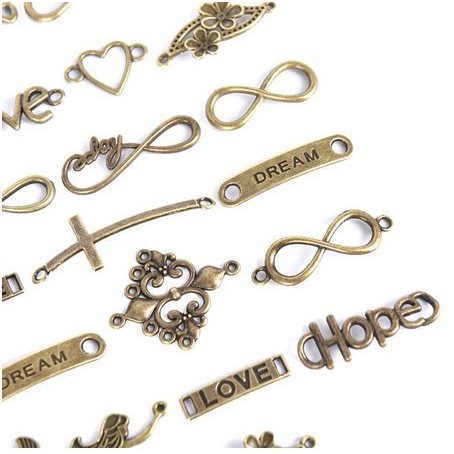 Glory Antique Connector Charm - Conector Charm Thema Glory (50pcs)