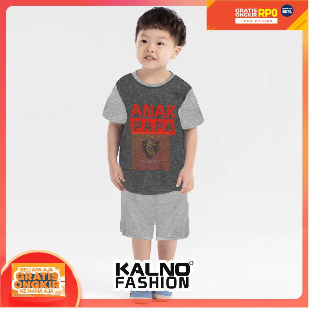 set pakaian anak atasan bawahan baju cewe cowo bahan adem