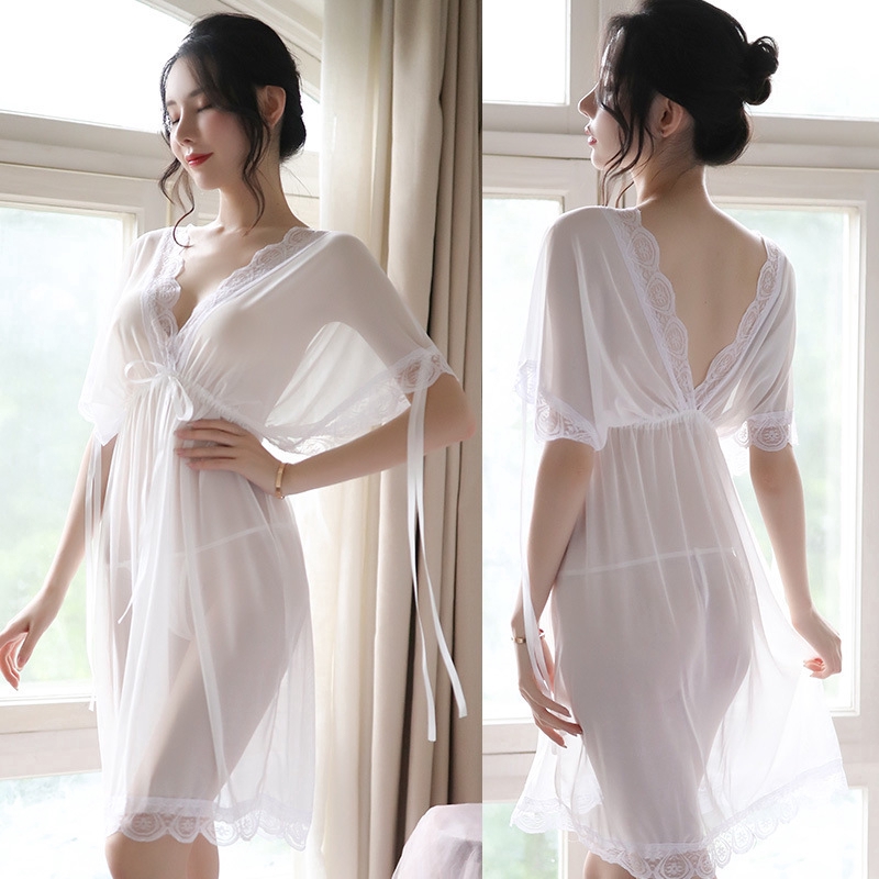 Baju Tidur Lingerie Model Babydoll Dengan Renda