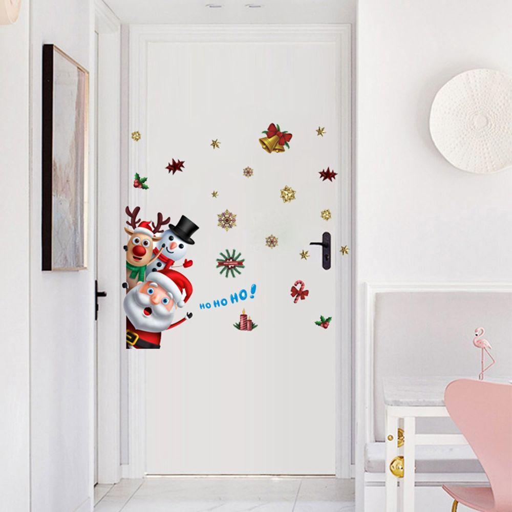 [Elegan] Stiker Dinding DIY Snowflake New Year Self-adhesive Wall Decals Hiasan Natal Dekorasi Natal