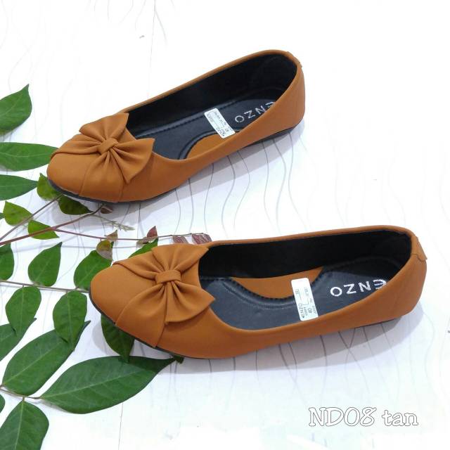 OBRAL CUCI GUDANG BORNEO ND08 XAVYERA SEPATU FLATSHOES RIBBON SOL KARET