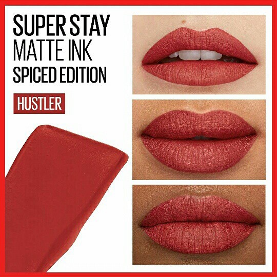 Maybelline Superstay Matte Ink Liquid Matte Lipstick - Spiced Edition - 335 Hustler