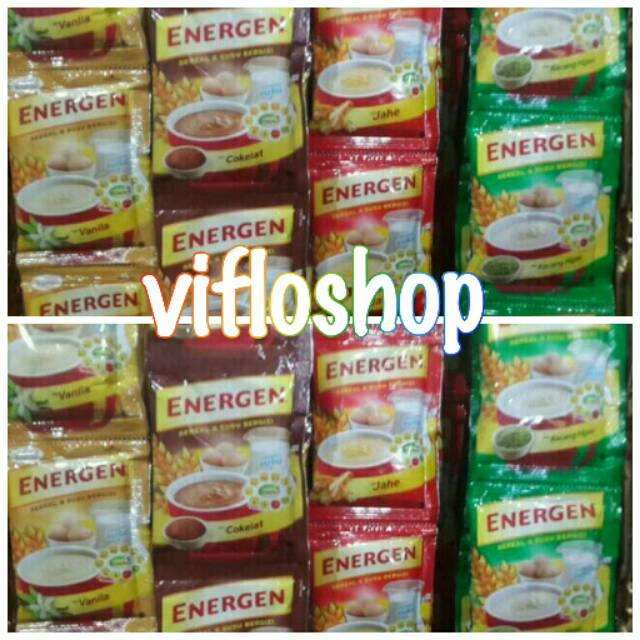 Energen (Vanila, Coklat, Jahe, Jagung & Kacang Hijau