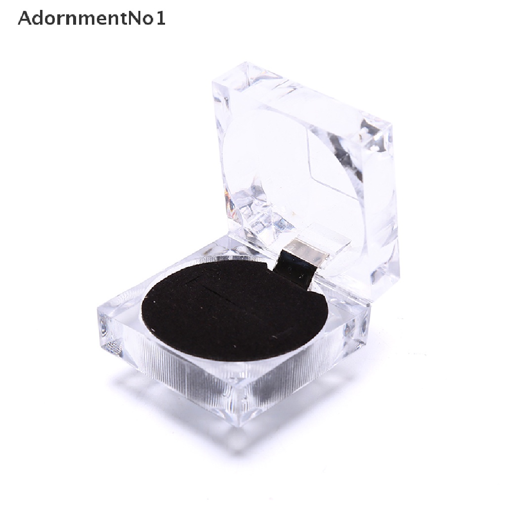 [AdornmentNo1] Transparent Acrylic Ring Holder Wedding Engagement Packaging Jewelry Gift Box [new]