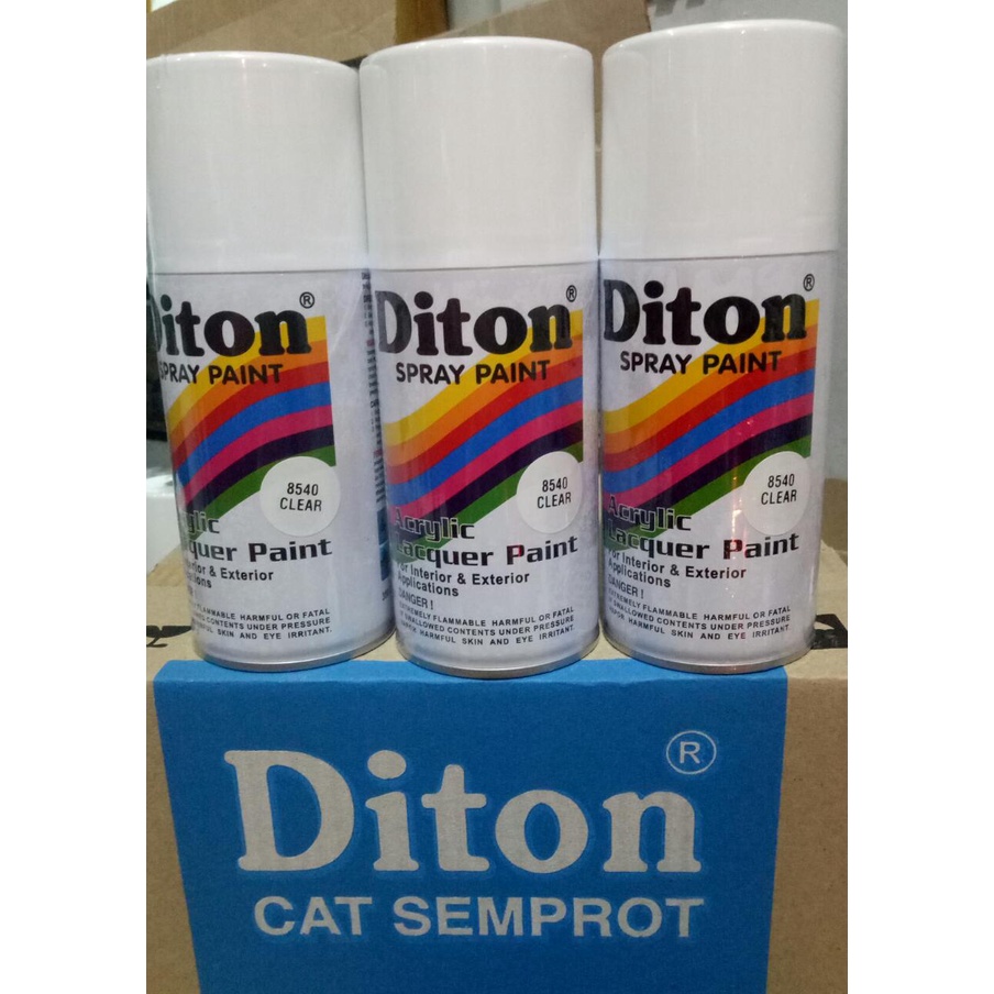 cat semprot pilok pilox diton clear 8540 300cc bening clear pernis 300cc