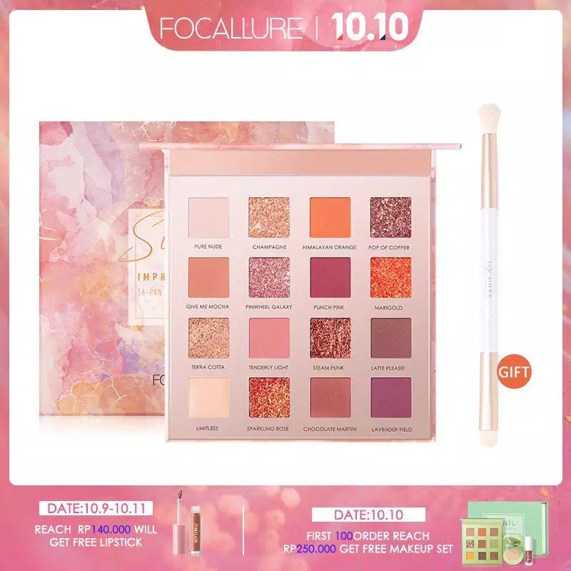 [READY] Focallure SUNRISE Palet Eyeshadow 16 Warna