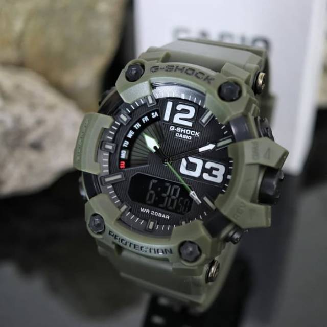 Jam Tangan Casio Fashion Pria Gshock 1802 Water Resist - Hijau