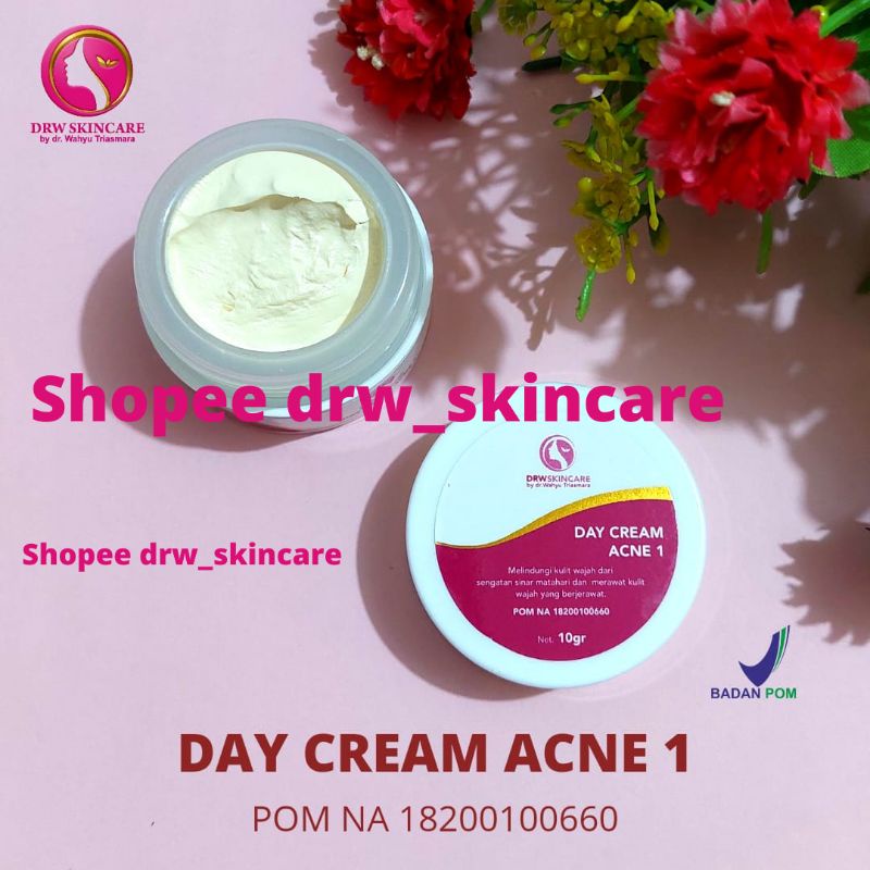 DAY CREAM ACNE 1 DRW SKINCARE / CREAM SIANG / CREAM SIANG DRW SKINCARE / CREAM SIANG ACNE DRW SKINCA