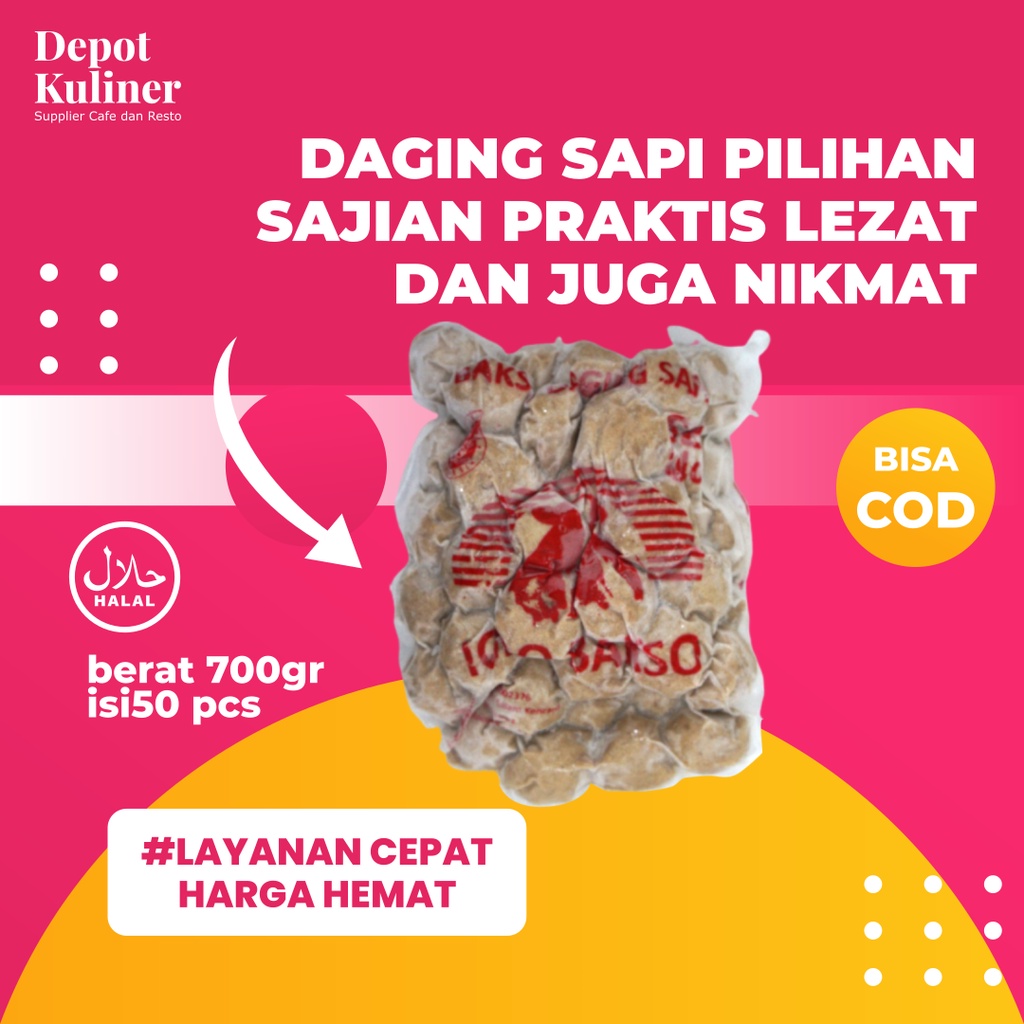 Iglo Bakso Daging Sapi 700 Gr Isi 50 Pcs - Halal MUI