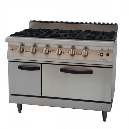 SATMESIN rbj 6 Kompor Gas + Oven / Gas + Oven Burner 4 Tungku Getra