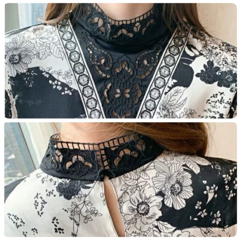 MDLV ~ 5780 Olivea Embroidered Top Atasan Blouse Premium Fashion Import