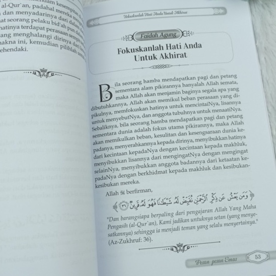 Buku Pesan Pesan Emas - Darul Haq