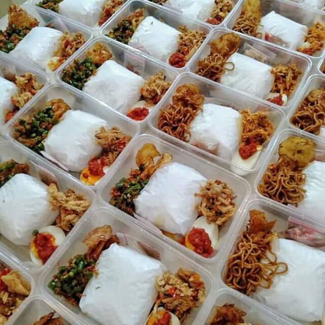 Paket Nasi Kotak Murah Meriah halal enak no msg | Shopee Indonesia