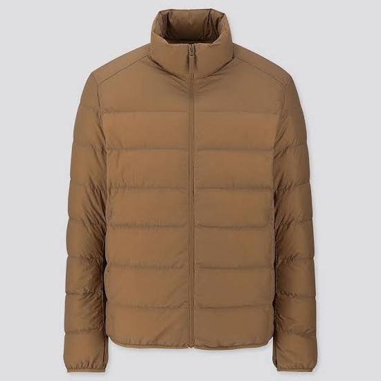 JAKET BULU ANGSA ULTRALIGHT DOWN UNIQLO - BROWN