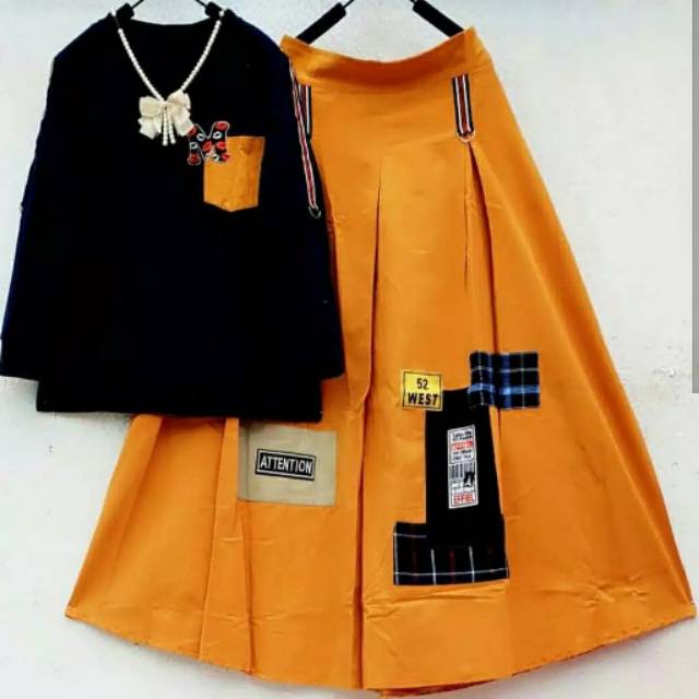 Rok setelan / beauty set / setelan wanita / rok set