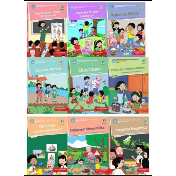 Buku Tematik SD Kelas 5 Tema 123456789 Kementerian Bekas