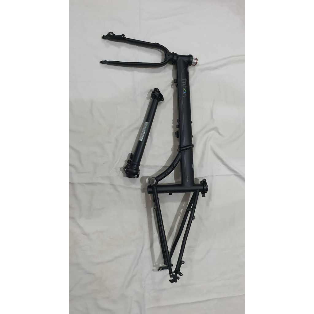 Frame fork Hp FNHON Storm Hitam doff Black Matte Discbrake Disc brake DB Chromolu not Blast Gust