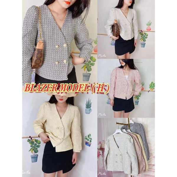 BLAZER TWEED IMPORT / BLAZER TWEED PREMIUM / BLAZER IMPORT PREMIUM / BLAZER TWEED BKK / BLAZER TWEED HK