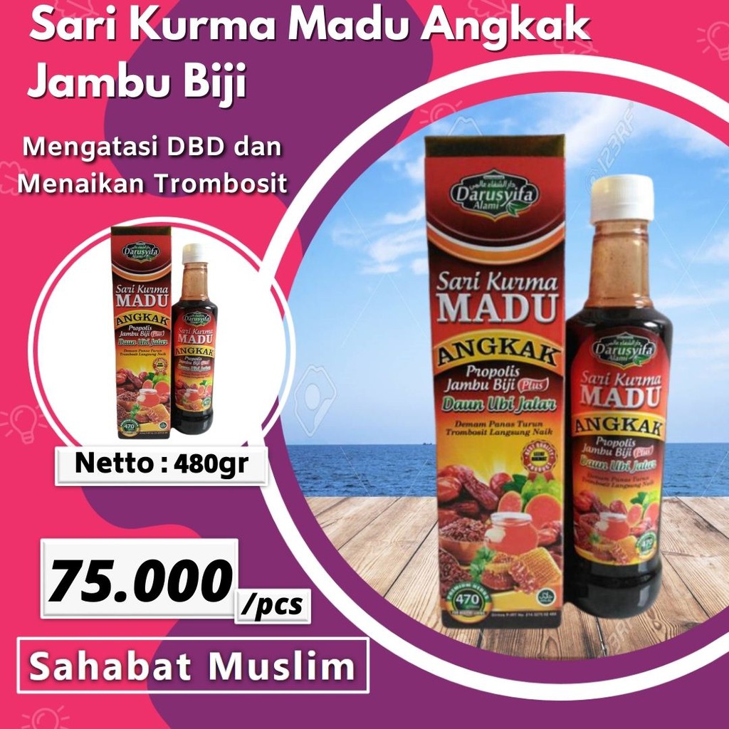 

Sari Kurma Madu Angkak Propolis plus Jambu Biji Darusyifa