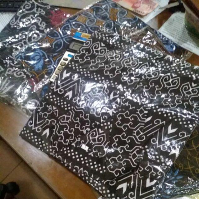 Yoruyr Batik Hrb026 Kenongo Hem Kemeja Batik Pria Lengan Pendek Katun Primis Premium Halus M L Xl