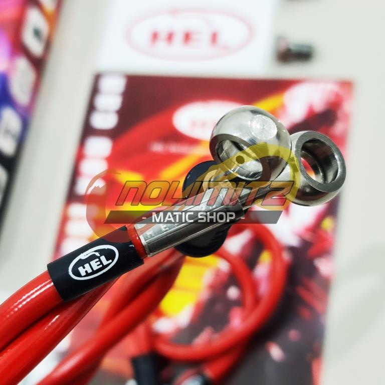 Selang Rem Brake Line Racing HEL Infinit Merah Kawasaki Ninja 150 RR