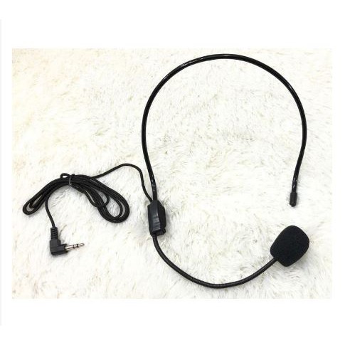 Mic Bando Clip On 3.5Mm Microphone Headset Kabel Jack Zoom Meet Video Call Conference handphone HP