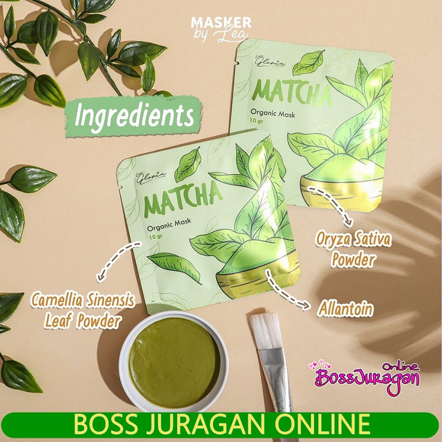 (BOSS) (BARU) LEA GLORIA ORGANIC MASK 10gr  - Lea Gloria Masker Organic 10gr Travel size