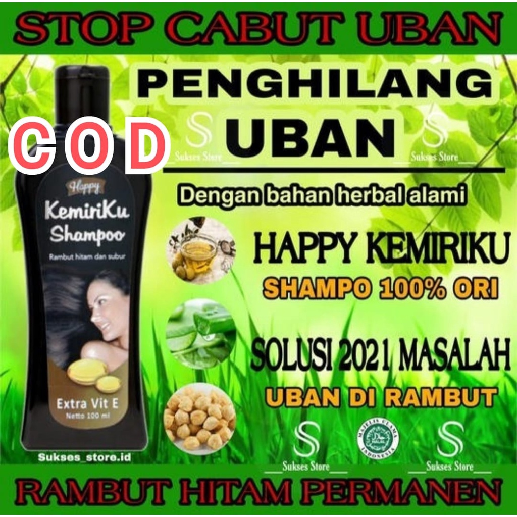 sampoo uban black kemiriku ORIGINAL happy shampoo