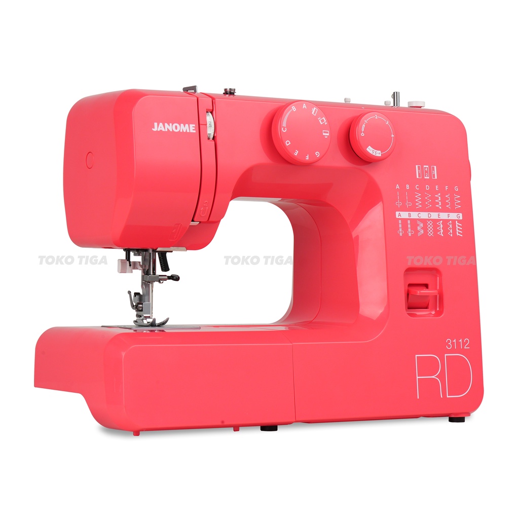 Mesin Jahit JANOME 3112 Pink / Red / Green / NS311A Portable