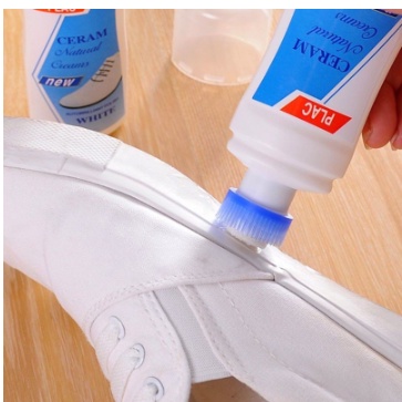 [ACQ] Cairan Semir Pemutih & Pembersih Sepatu & Sneakers Putih Menguning Kotor Kuning Kanvas