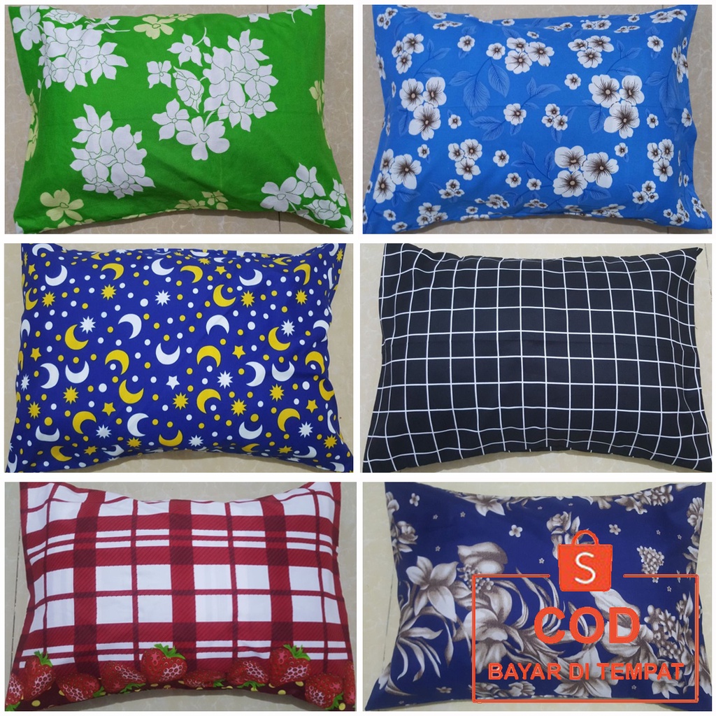 ✅COD Sarung Bantal Tidur 45x65cm Motif Polos Karakter Perlengkapan Dekorasi Kamar Tidur Aesthetic Modern Home Decor Rumah Minimalis Mewah Murah