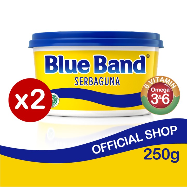 

Blue Band Margairin Serbaguna Tub 250 gr - 2 pcs