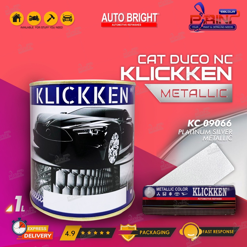 Cat Duco Metallic KLICKKEN METALLIC - KC 9066 PLATINUM SILVER METALIC