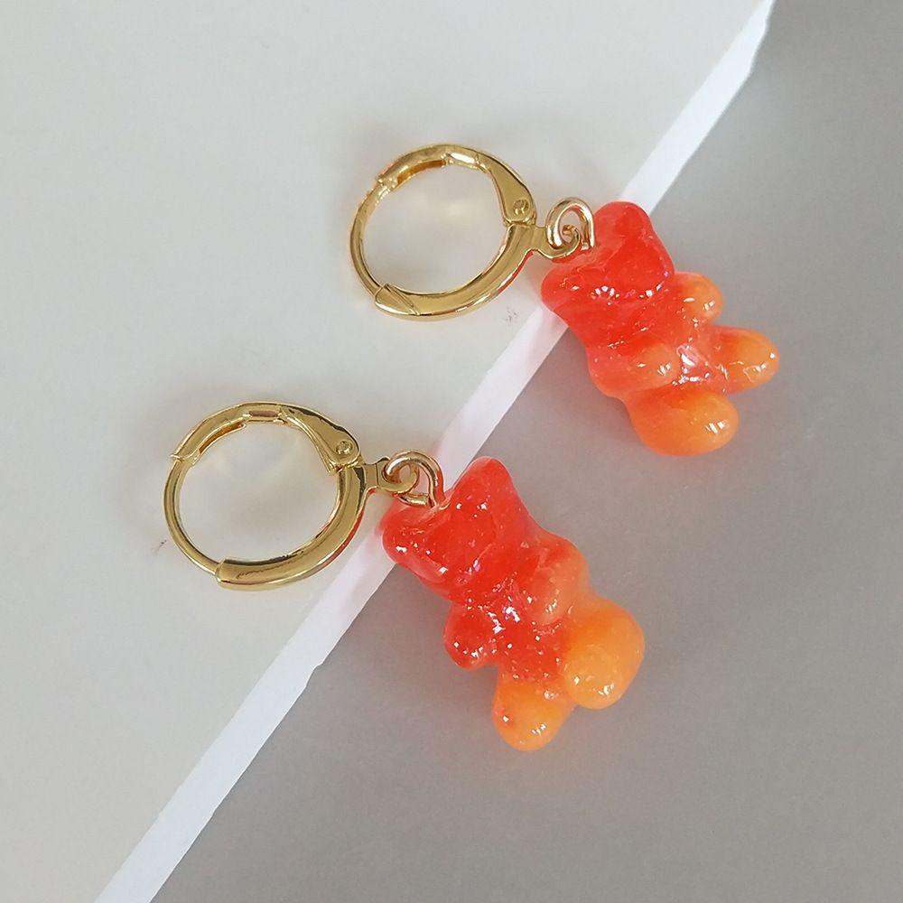 PREVA Bear Earring Fashion Girls Charms Cute Candy Ear Stud Dangle Earrings