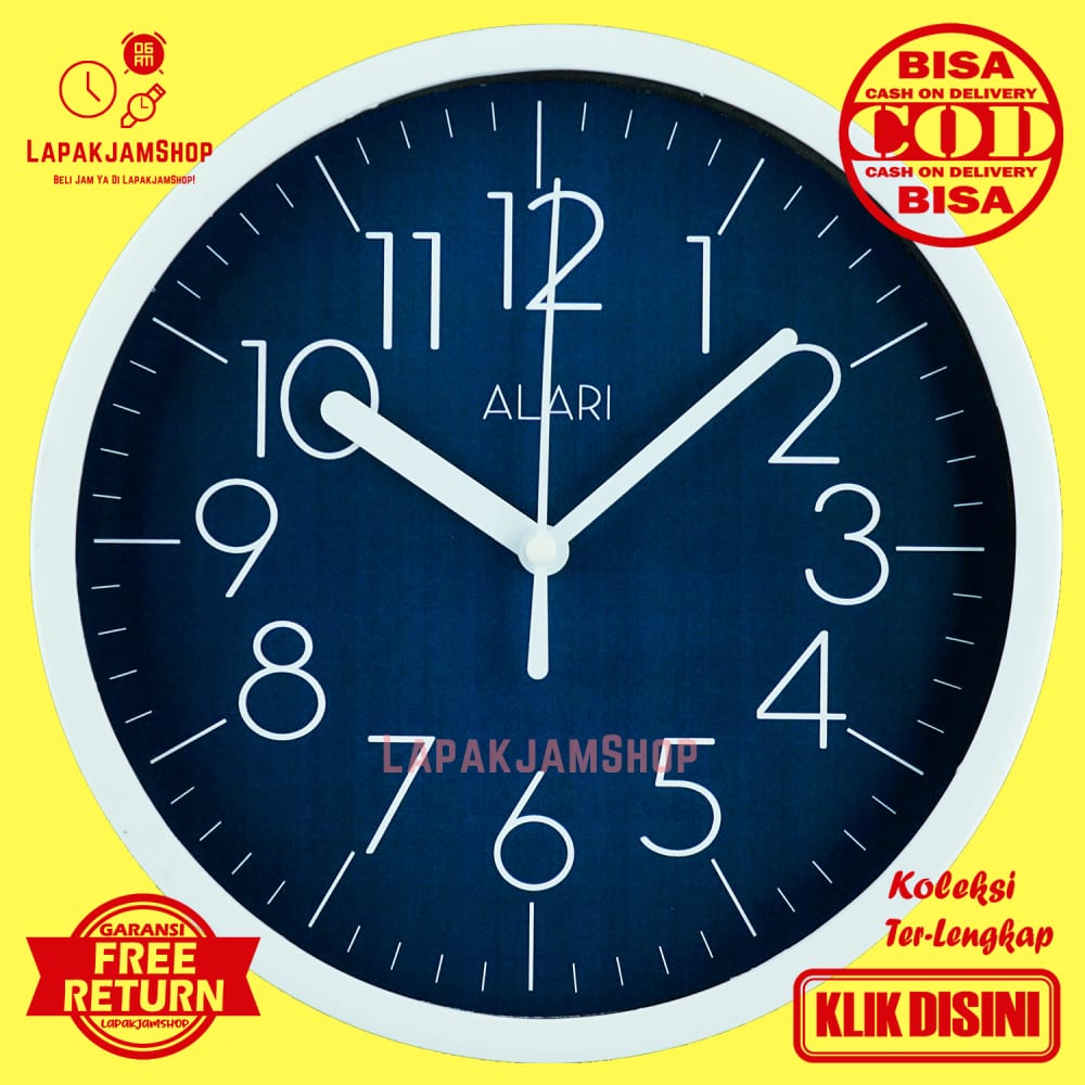 Jam Dinding Minimalis Modern Alari AL1189 Hiasan Dinding rumah