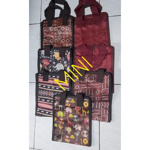 Tas Laundry Belanja Terpal Motif Jumbo Sedeng Kecil Tas Jinjing Travelbag Serbaguna