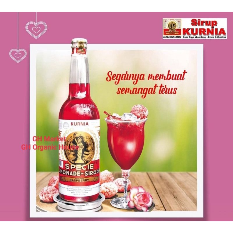 

Sirup Kurnia Raspberry 600ml Syrup Produksi Terbaru &Expired Masi Lama