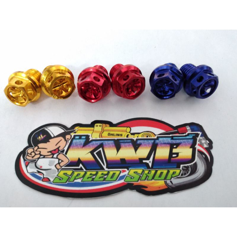 Tutup baut spion probolt flower almunium 1 set sepasang