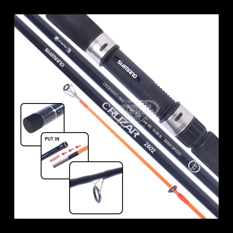 SALE JORAN SPINNING SHIMANO CRUZAR BX SG SAMBUNG 2 SIZE 2562 2602 2702 2802 ALAT PANCING TERLARIS DA