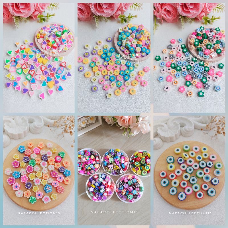 (20pcs) Clay Polymer motif