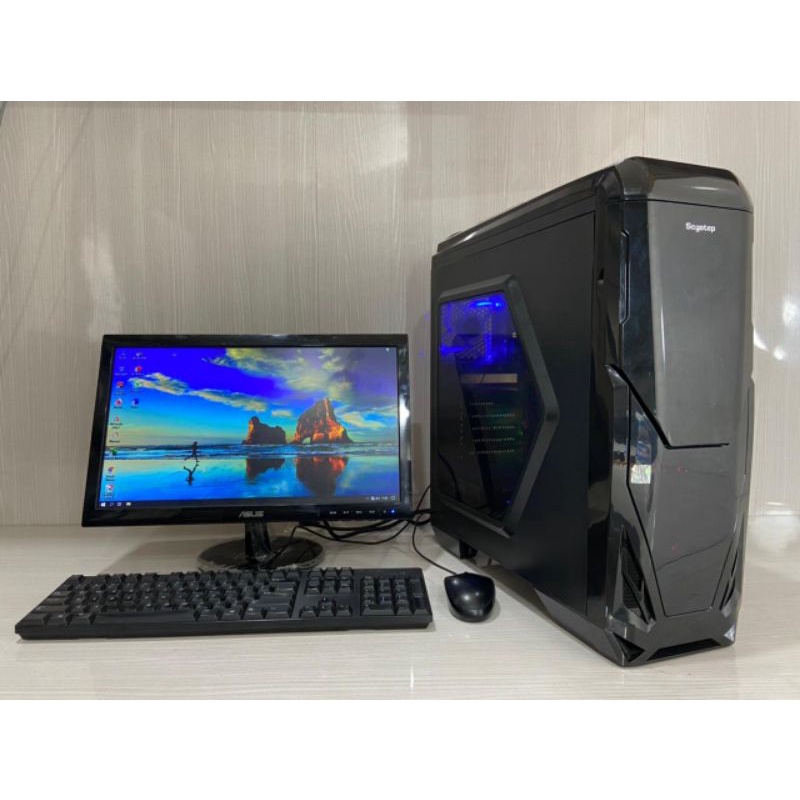 Paketan Pc Rakitan Gaming Murah Segotep Intel Core i5 Gen 4 Ram 8Gb Hdd 500Gb Lcd 19in Wide Bergaransi