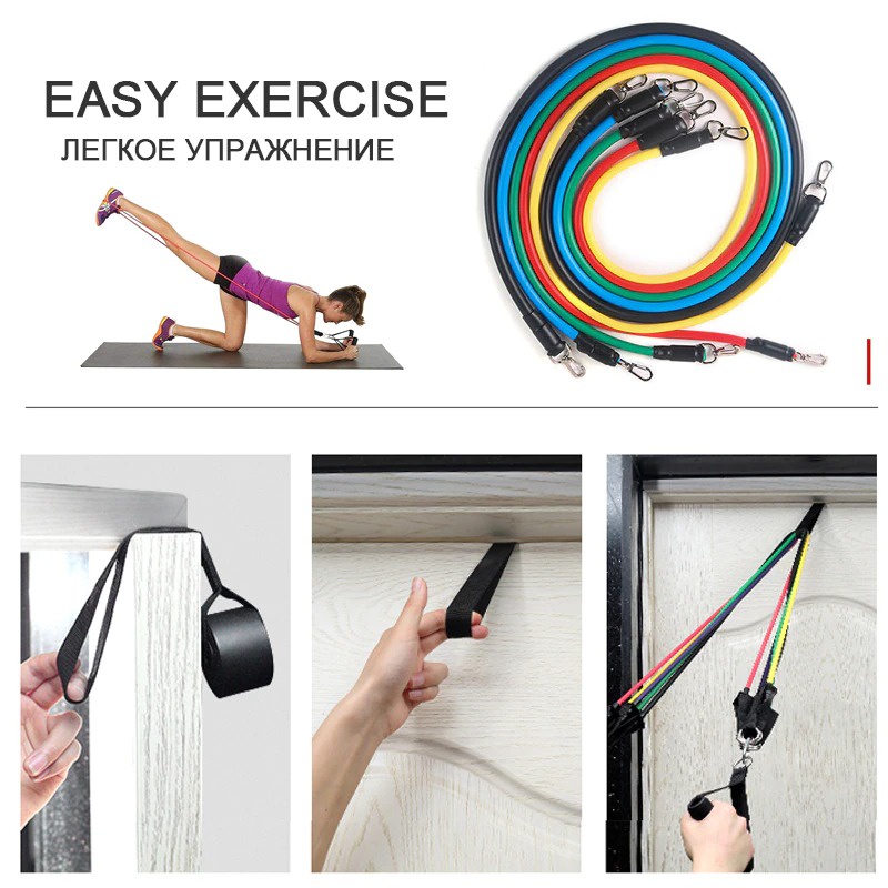 Resistance Band Tali Yoga Gym Fitnes Streching 11in1