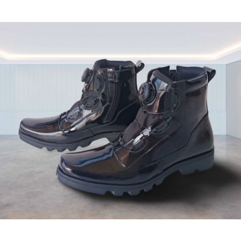 Sepatu PDH POLRI Tali Putar Jatah Terbaru Sepatu PDH Tali Putar Kulit Asli Sepatu Pdh Tali Putar Fit