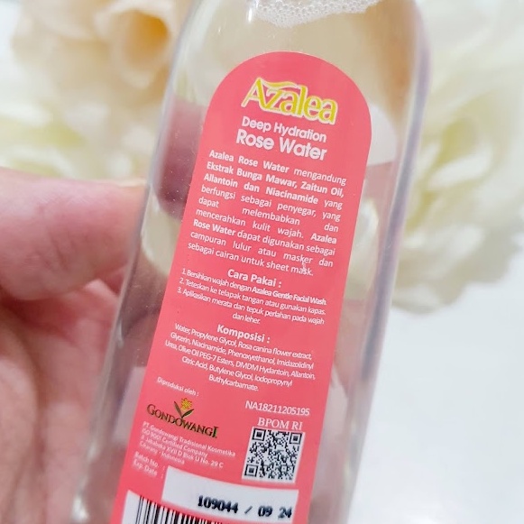 Azalea Rose Water Deep Hydration - 75ml