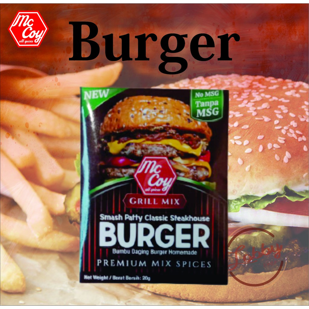 

Bumbu Daging Burger Homemade | Smash Patty Classic Steakhouse Burger