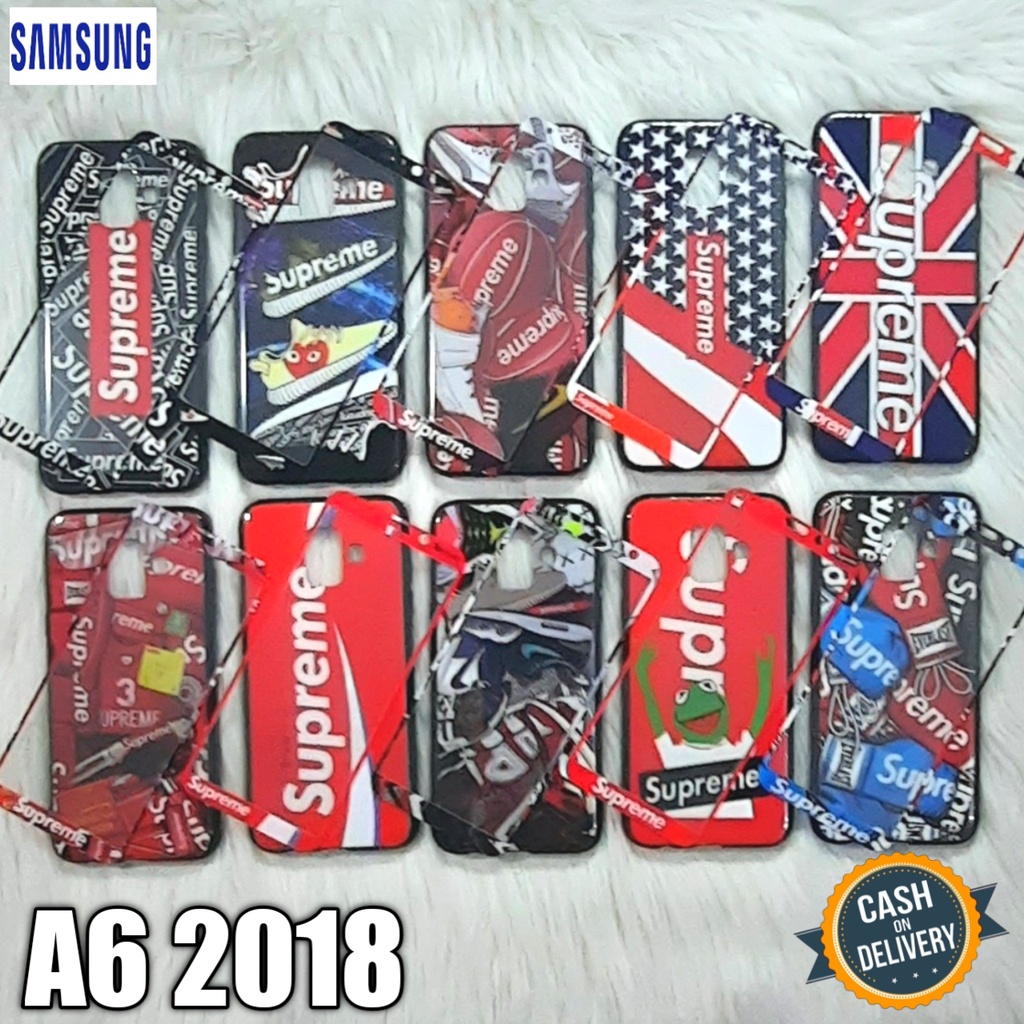 Case + Tempered Glass Samsung A6 2018/Casing Hp/Case Pelindung Hp