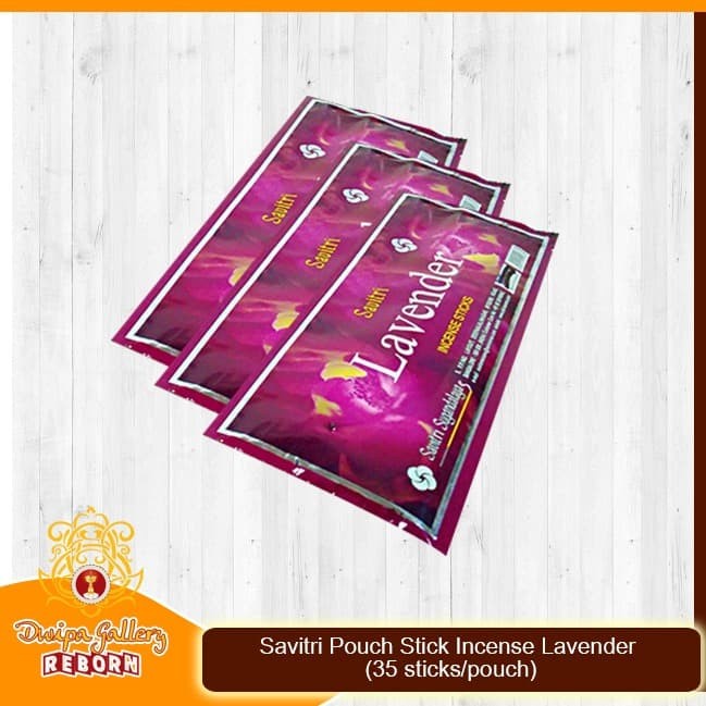 Dupa/Hio Wangi India Savitri Pouch Stick Incense Lavender (35 Sticks)