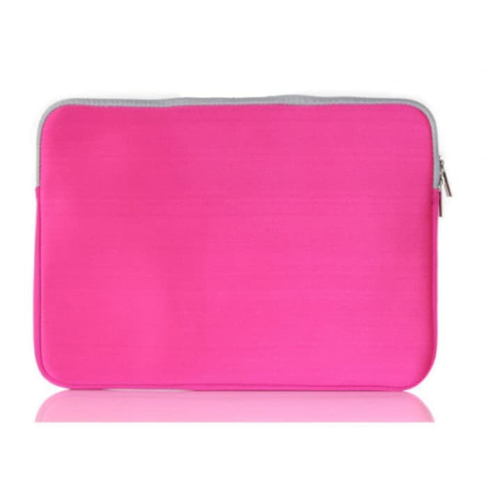 Tas Laptop / Softcase Double Pocket for Macbook 11inch - Pink