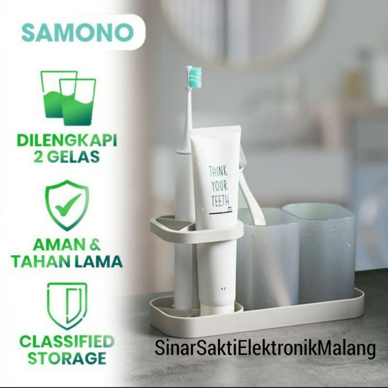 Samono Tempat Sikat Gigi Dan Odol Rak Kamar Mandi Plastik Wastafel