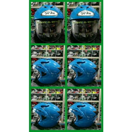 HELM HIU AROW/DOBEL VISOR BLUE MILD/AL